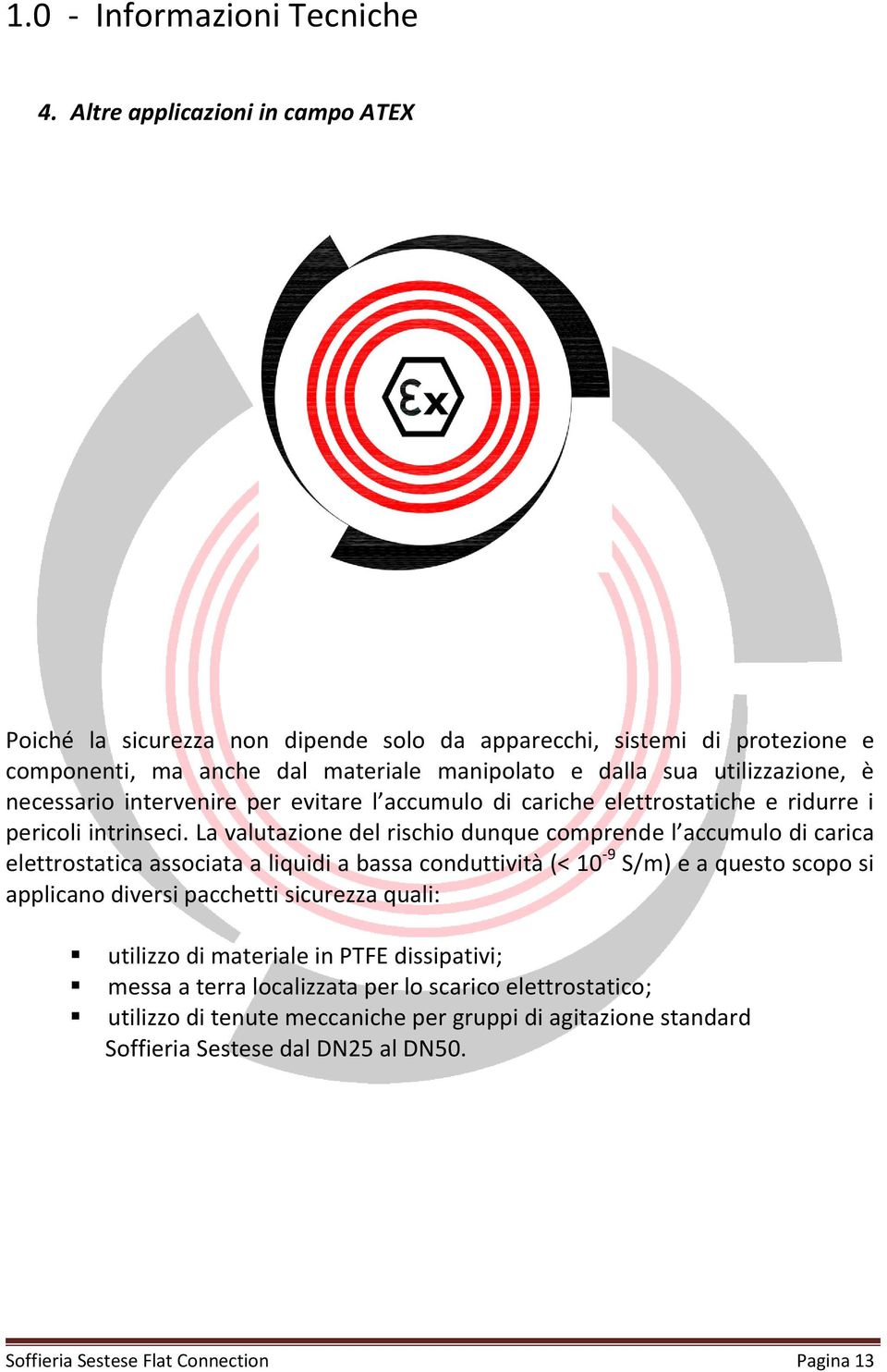 La valutazione del rischio dunque comprende l accumulo di carica elettrostatica associata a liquidi a bassa conduttività (< 10-9 S/m) e a questo scopo si applicano diversi pacchetti