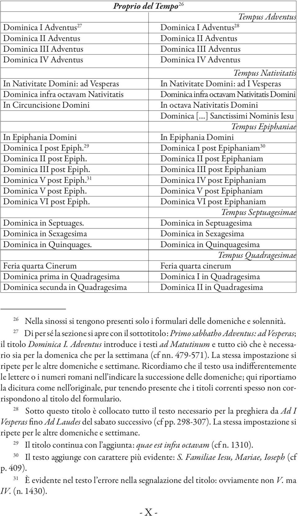 Domini In octava Nativitatis Domini Dominica [ ] Sanctissimi Nominis Iesu Tempus Epiphaniae In Epiphania Domini In Epiphania Domini Dominica I post Epiph.