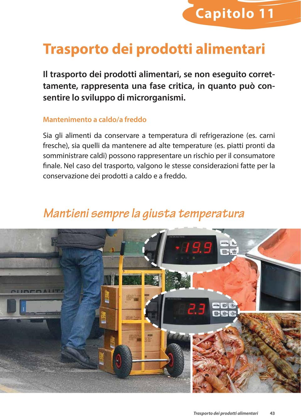 carni fresche), sia quelli da mantenere ad alte temperature (es. piatti pronti da somministrare caldi) possono rappresentare un rischio per il consumatore finale.