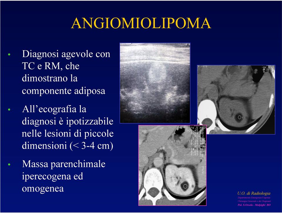 diagnosi è ipotizzabile nelle lesioni di piccole