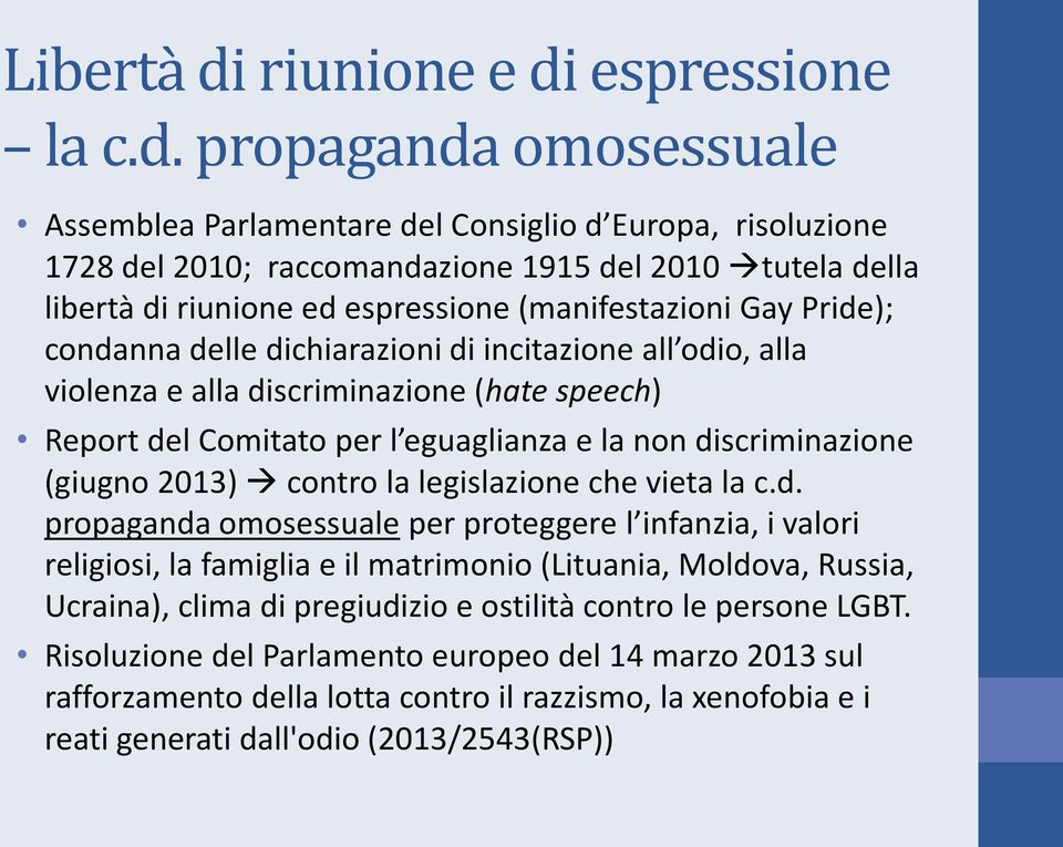 espressione la c.d.