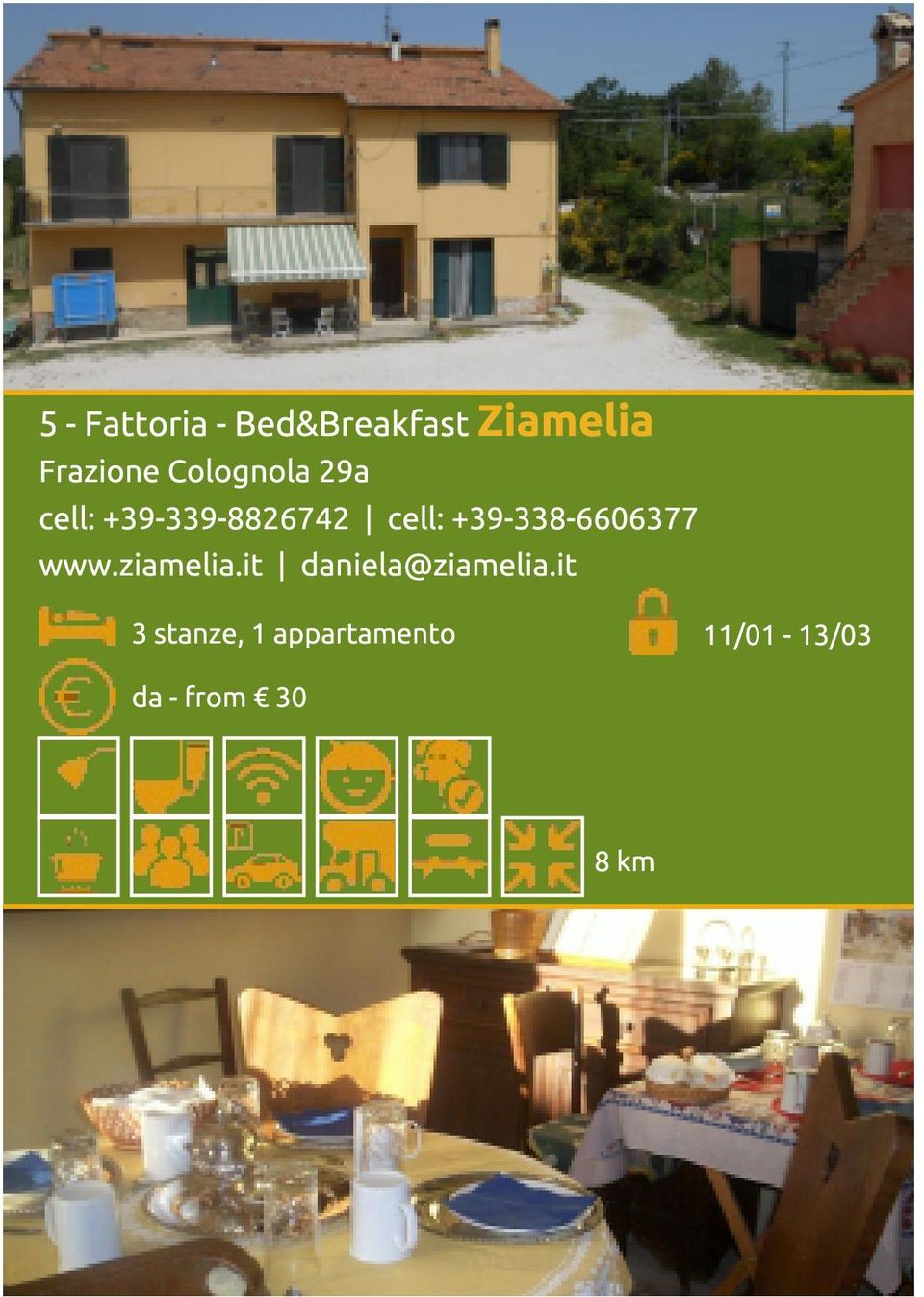 +39-338-6606377 www.ziamelia.it daniela@ziamelia.