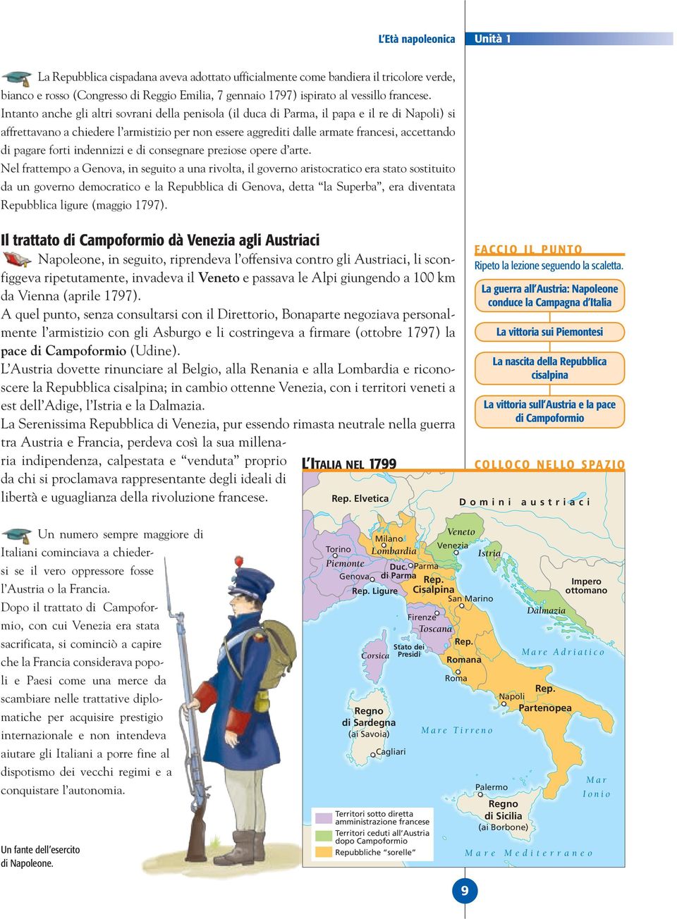 Intanto anche gli altri sovrani della penisola (il duca di Parma, il papa e il re di Napoli) si affrettavano a chiedere l armistizio per non essere aggrediti dalle armate francesi, accettando di