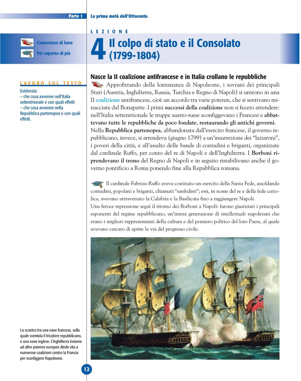 Nasce la II coalizione antifrancese e in Italia crollano le repubbliche Approfittando della lontananza di Napoleone, i sovrani dei principali Stati (Austria, Inghilterra, Russia, Turchia e Regno di