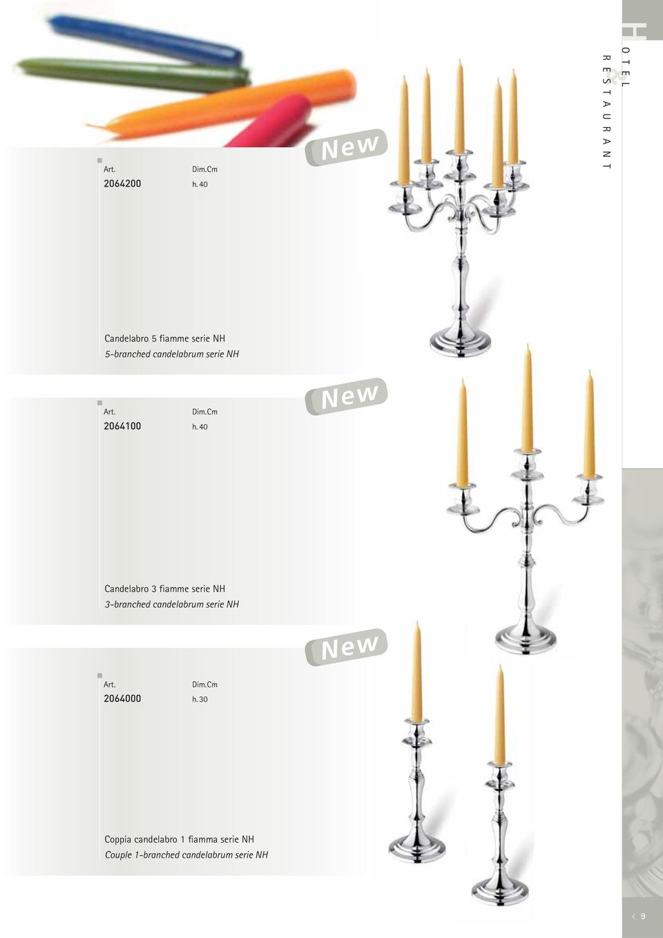 5-branched candelabrum serie NH 2064100 h.