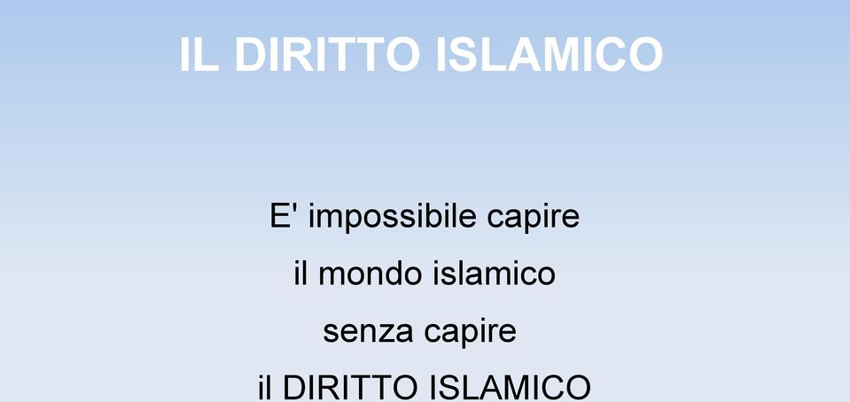 mondo islamico senza