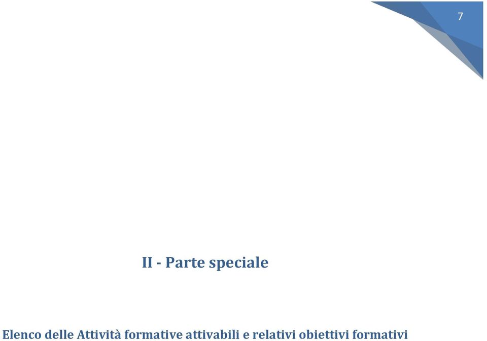 formative attivabili e