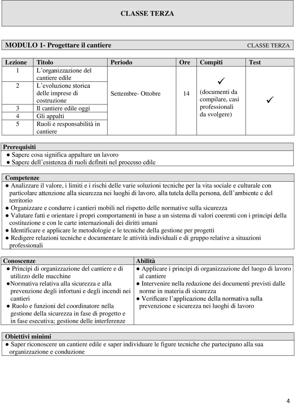 comportamenti in base a un sistema di valori coerenti con i principi della costituzione e con le carte internazionali dei diritti umani Normativa relativa alla sicurezza e alla prevenzione degli