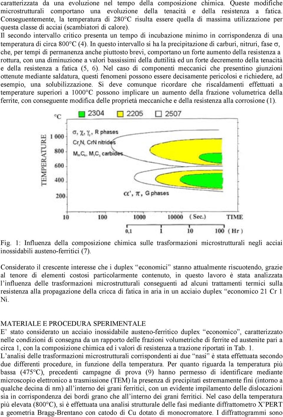 Il secondo intervallo critico presenta un tempo di incubazione minimo in corrispondenza di una temperatura di circa 800 C (4).