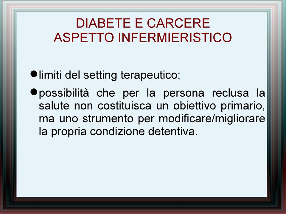 un obiettivo primario, ma uno strumento per