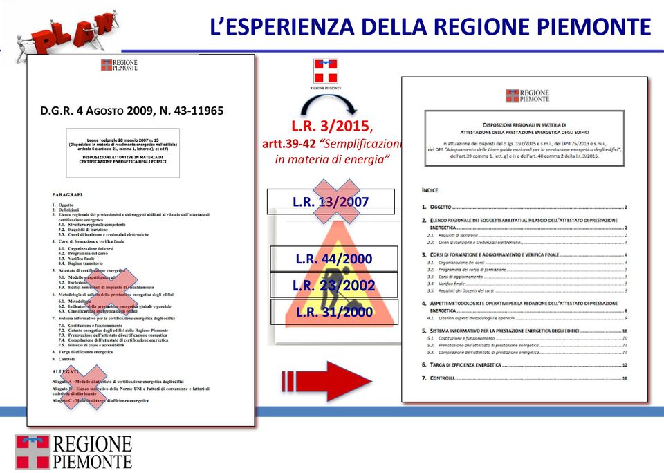 39-42 Semplificazioni in materia di energia L.