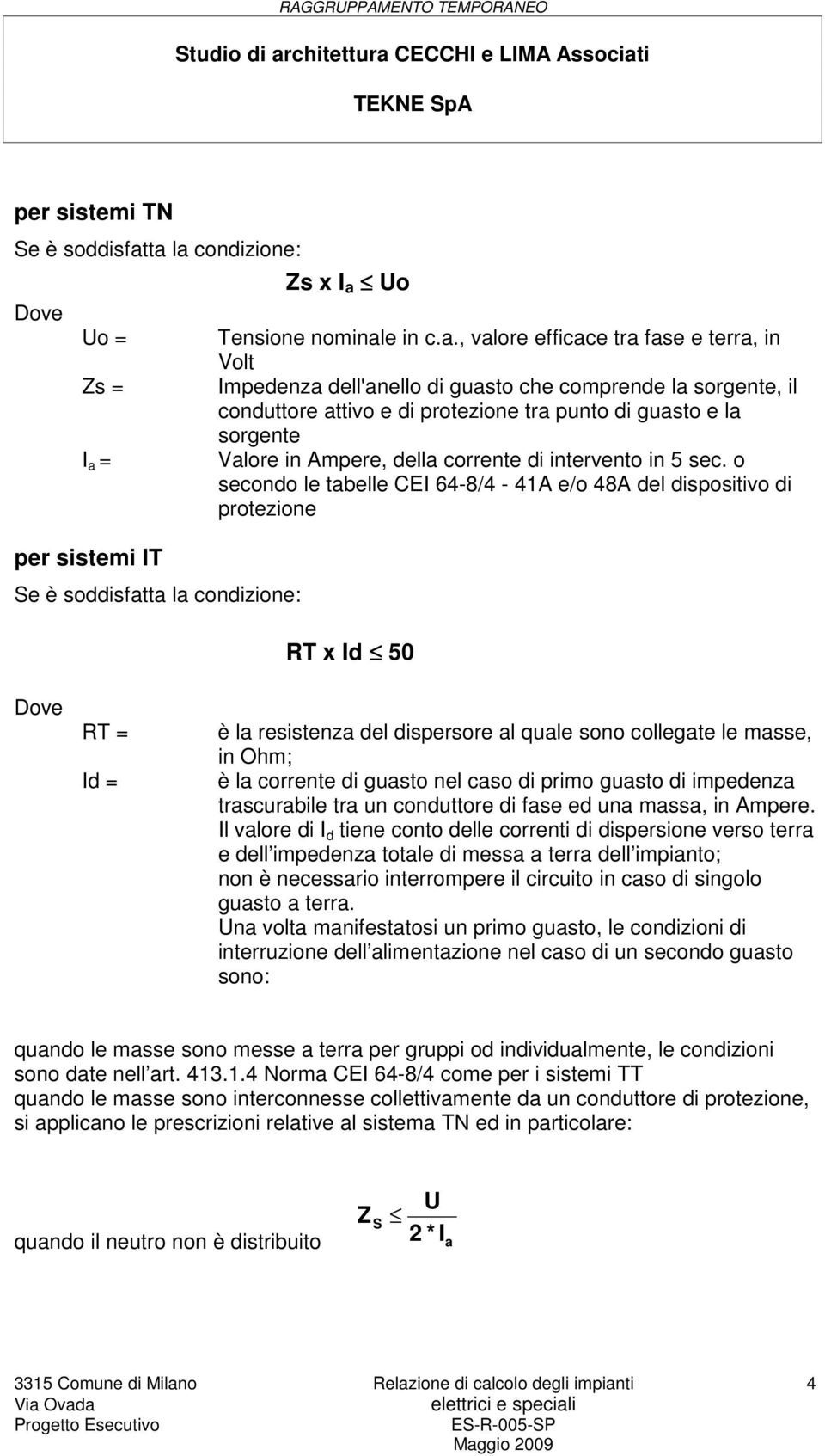 Uo Tensione nominal