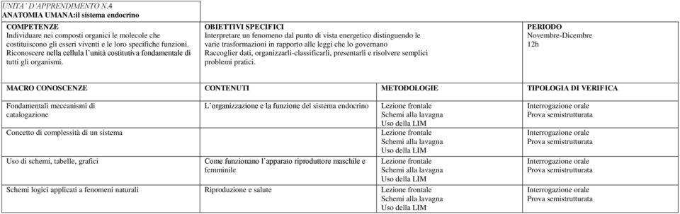 schemi, tabelle, grafici L organizzazione e la funzione del sistema