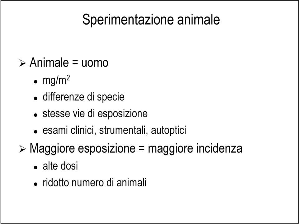 esami clinici, strumentali, autoptici Maggiore