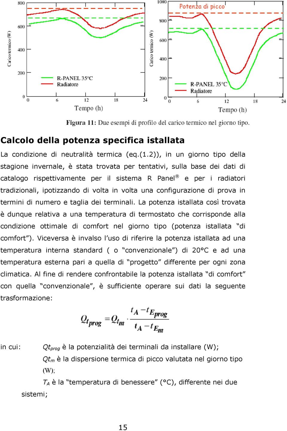 volta in volta una configurazione di prova in termini di numero e taglia dei terminali.