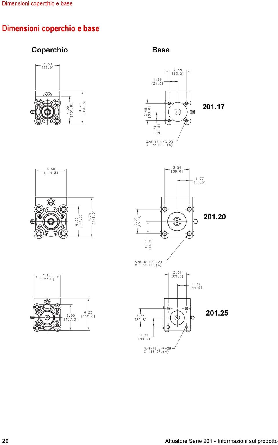 25 20 Attuatore Serie 201 -