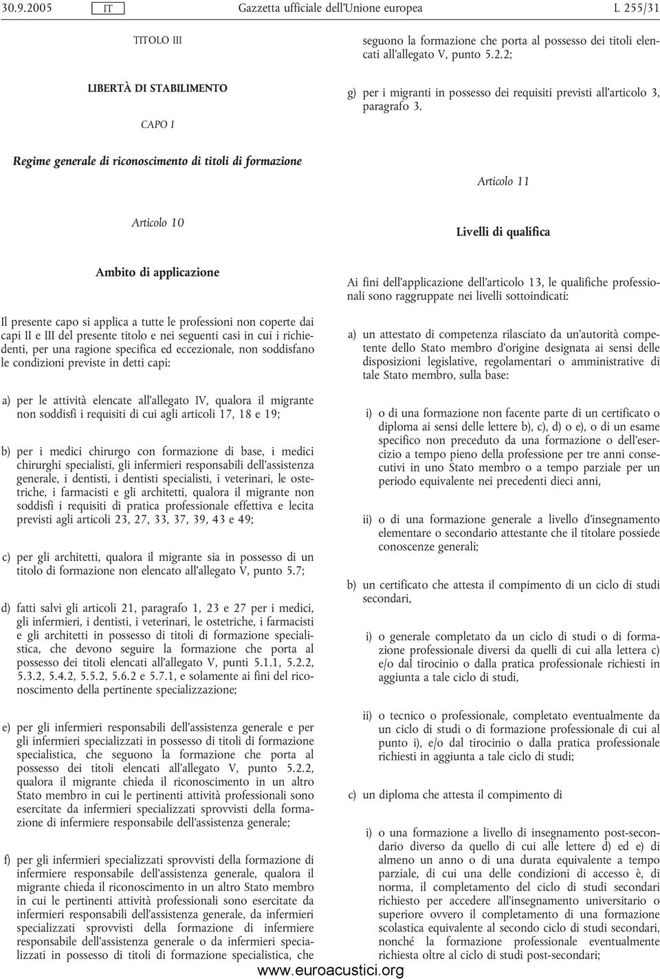 II e III del presente titolo e nei seguenti casi in cui i richiedenti, per una ragione specifica ed eccezionale, non soddisfano le condizioni previste in detti capi: a) per le attività elencate