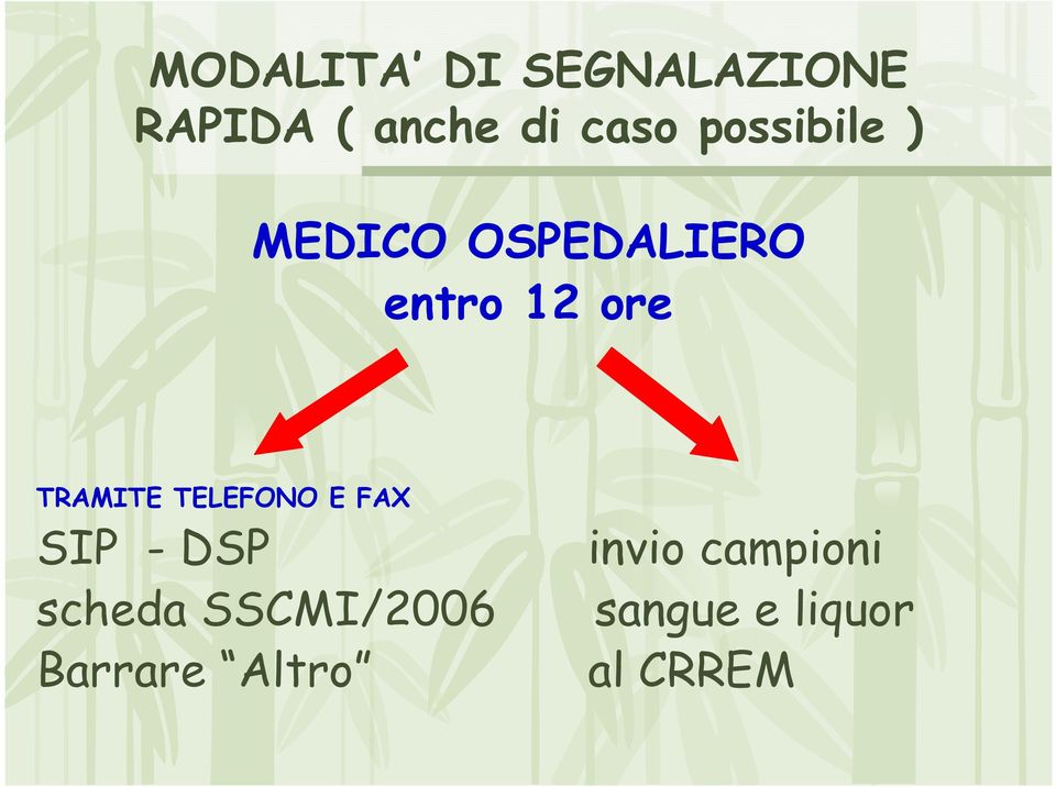 TRAMITE TELEFONO E FAX SIP - DSP invio campioni