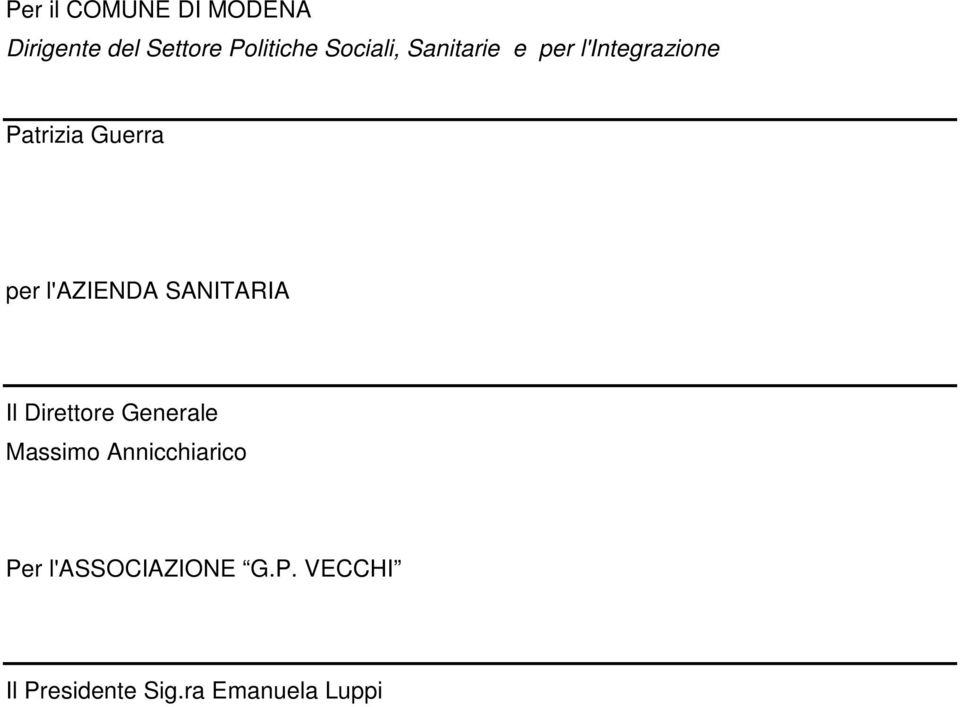 l'azienda SANITARIA Il Direttore Generale Massimo