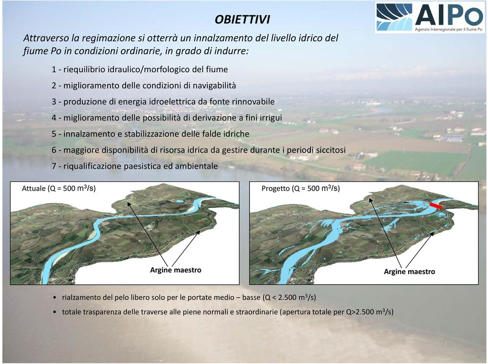 stabilizzazione delle falde idriche 5 innalzamento e stabilizzazione delle falde idriche 6 maggiore disponibilità di risorsa idrica da gestire durante i periodi siccitosi 7 riqualificazione