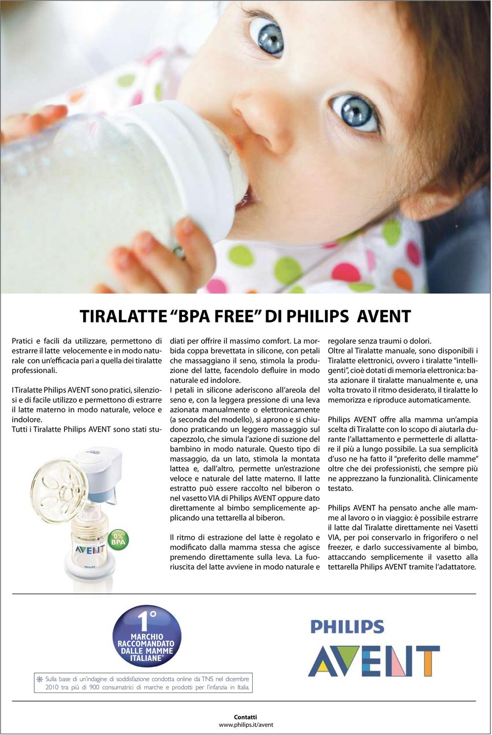 materno in modo naturale, veloce e indolore. Tutti i Tiralatte Philips AVENT sono stati studiati per offrire il massimo comfort.