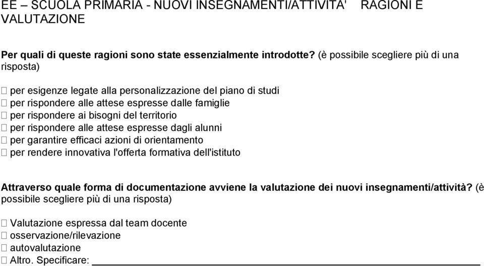 bisogni del territorio per rispondere alle attese espresse dagli alunni per garantire efficaci azioni di orientamento per rendere innovativa l'offerta formativa dell'istituto