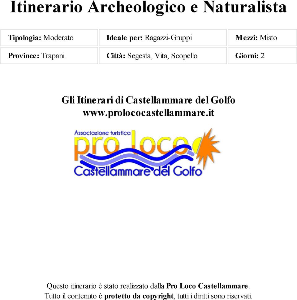 Castellammare del Golfo www.prolococastellammare.