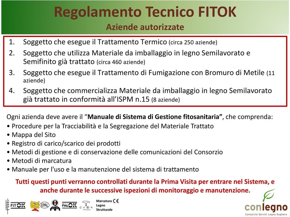 Soggetto che esegue il Trattamento di Fumigazione con Bromuro di Metile (11 aziende) 4.