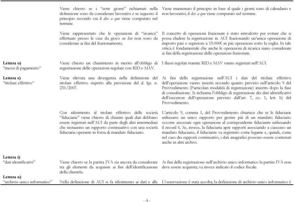 Viene chiesto un chiarimento in merito all obbligo di registrazione delle operazioni regolate con RID e MAV.