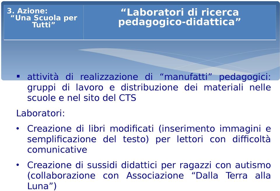 Creazione di libri modificati (inserimento immagini e semplificazione del testo) per lettori con difficoltà