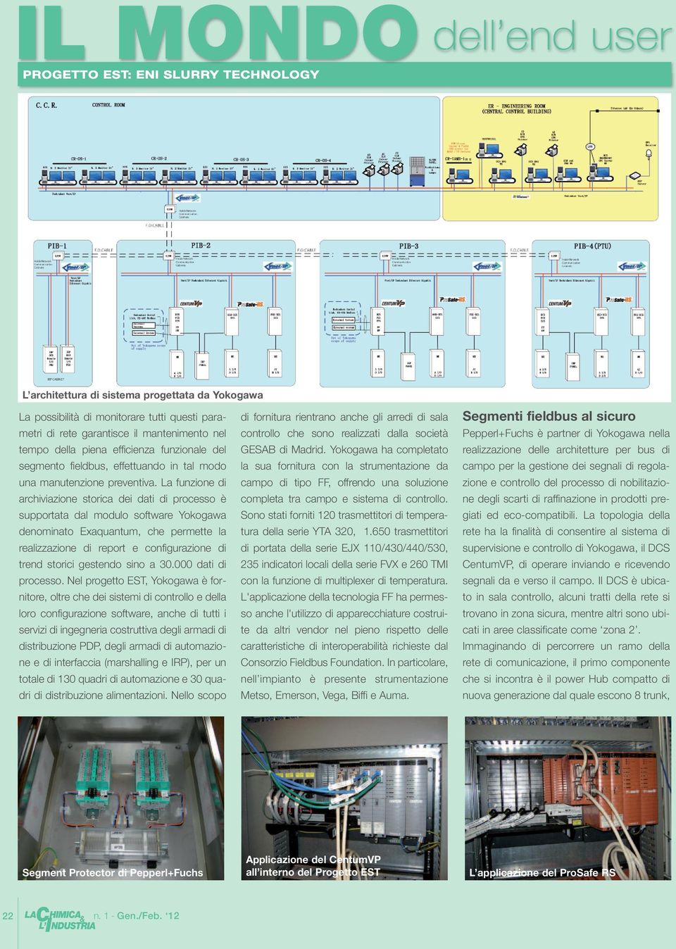 La funzione di archiviazione storica dei dati di processo è supportata dal modulo software Yokogawa denominato Exaquantum, che permette la realizzazione di report e configurazione di trend storici