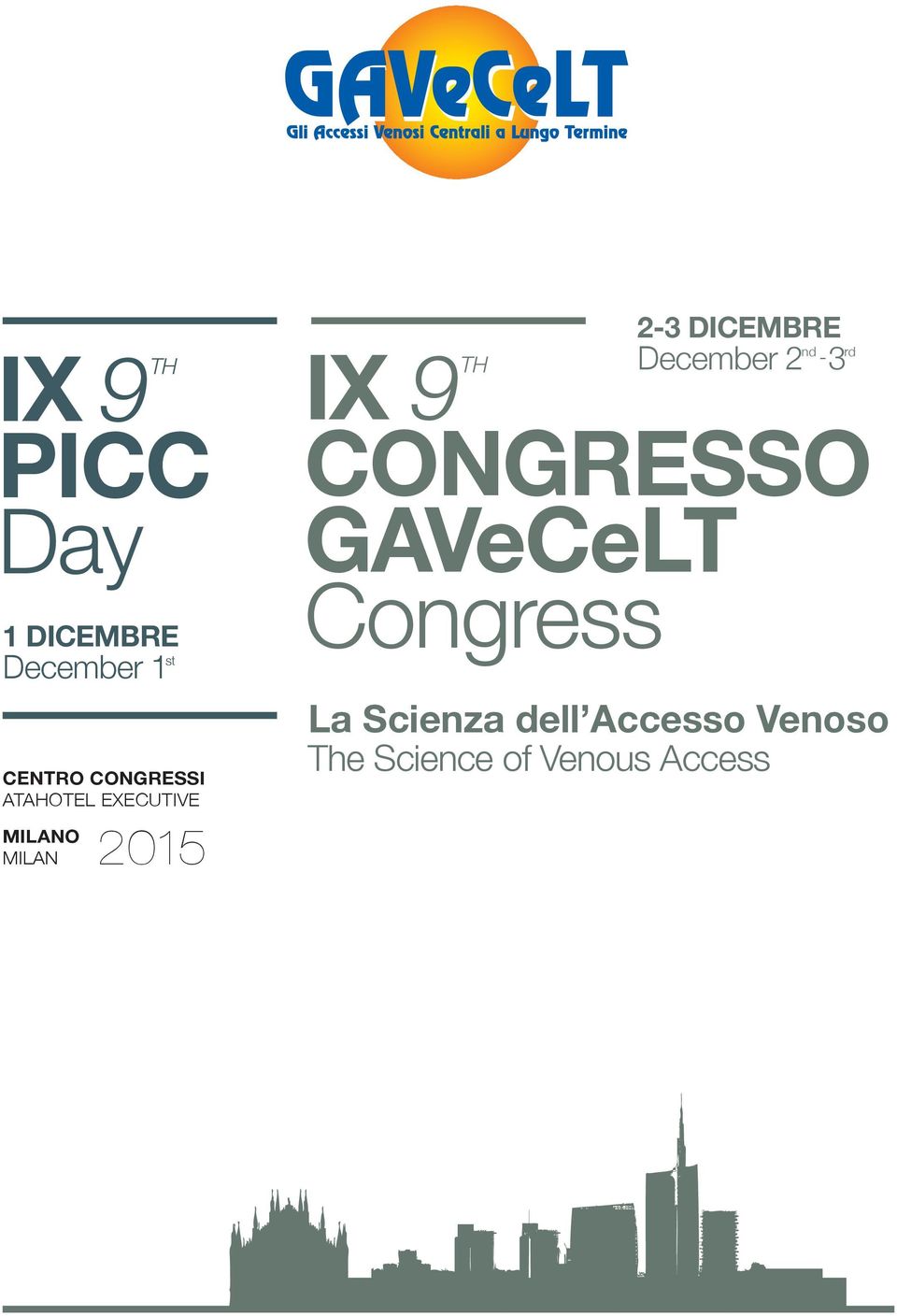 CONGRESSO GAVeCeLT Congress 9TH 2-3 DICEMBRE December 2