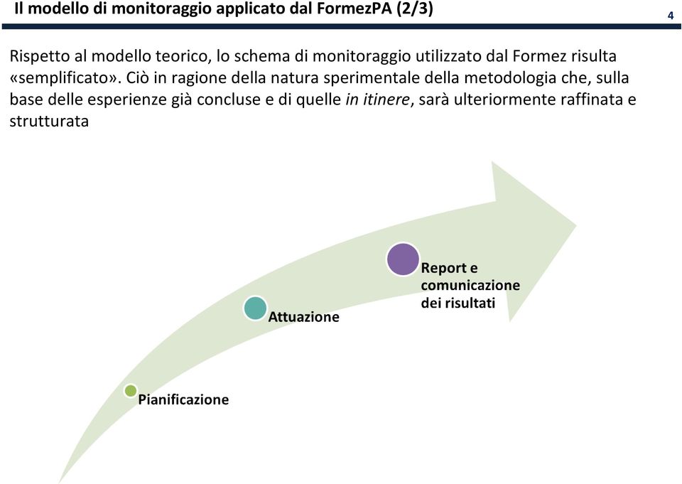 Ciò in ragione della natura sperimentale della metodologia che, sulla base delle