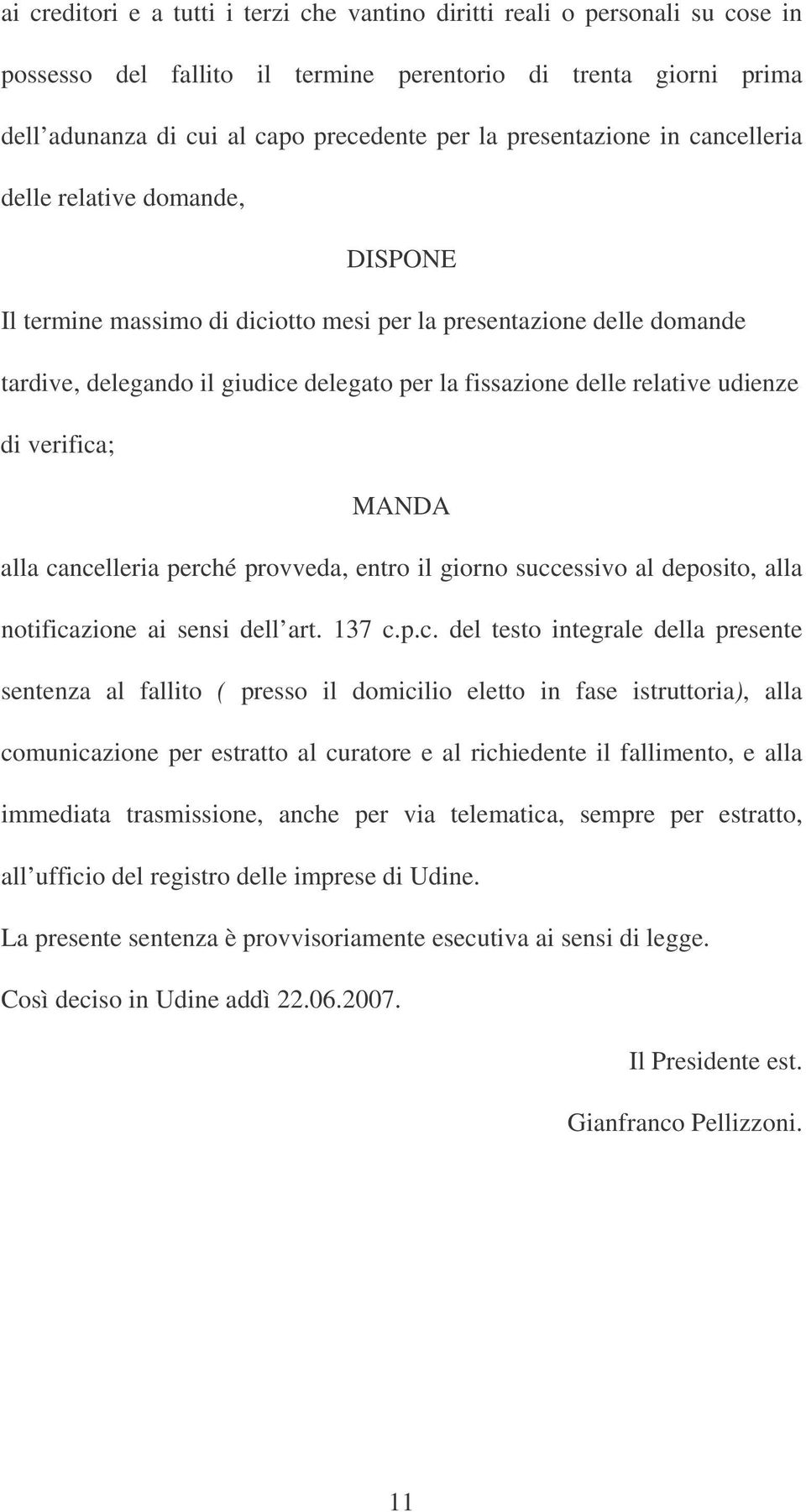 relative udienze di verifica