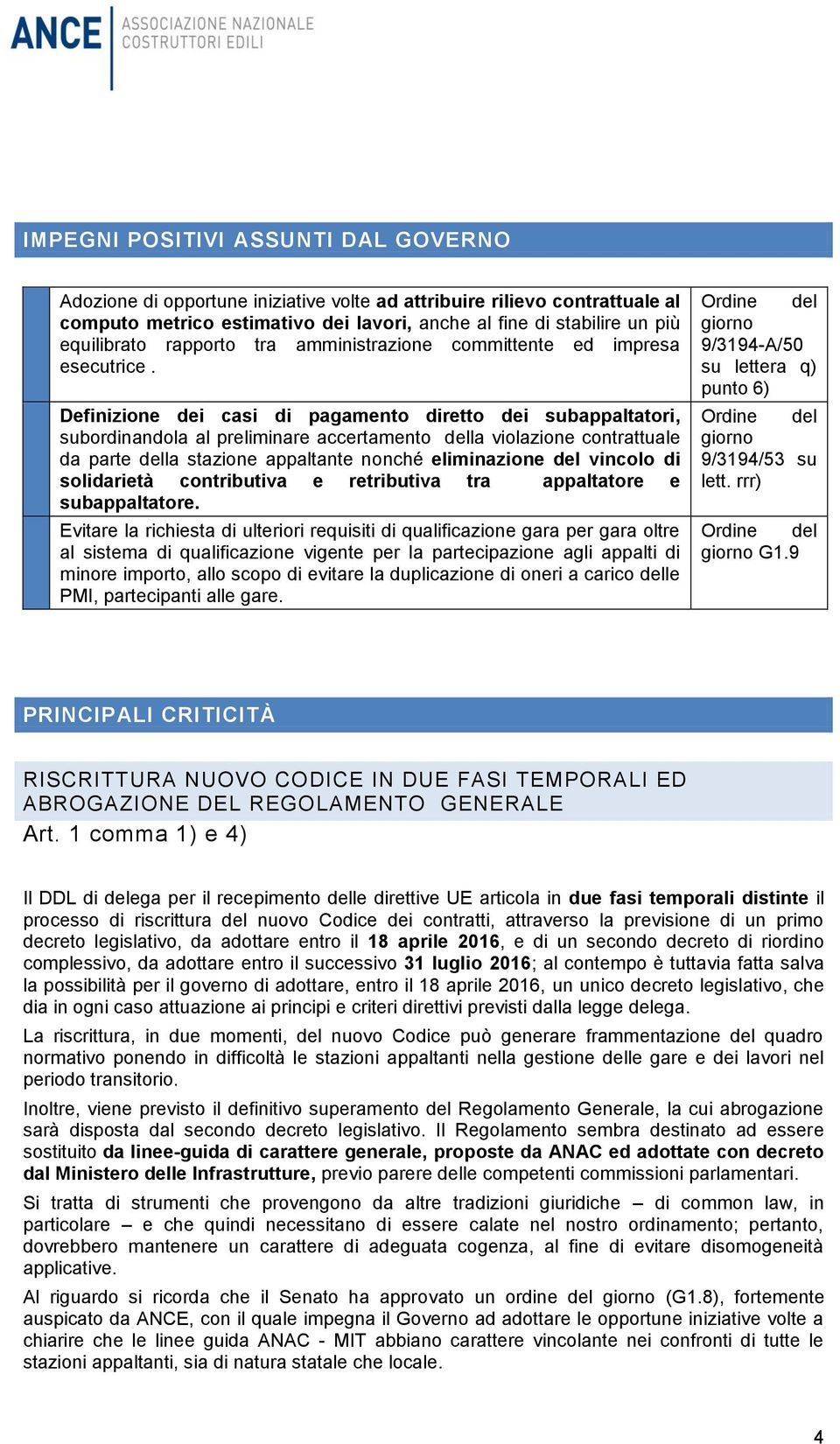 Definizione dei casi di pagamento diretto dei subappaltatori, subordinandola al preliminare accertamento della violazione contrattuale da parte della stazione appaltante nonché eliminazione del