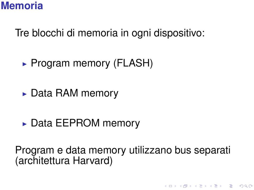 memory Data EEPROM memory Program e data