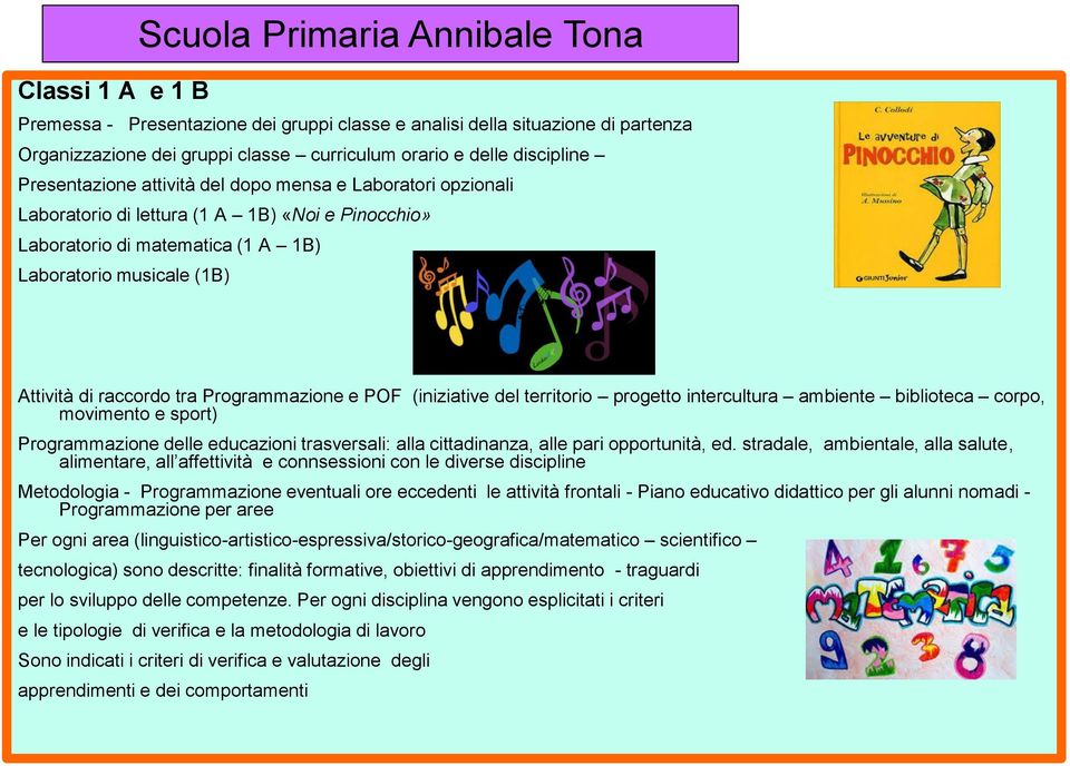 Programmazione e POF (iniziative del territorio progetto intercultura ambiente biblioteca corpo, movimento e sport) Programmazione delle educazioni trasversali: alla cittadinanza, alle pari