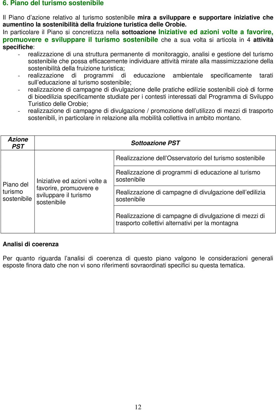 realizzazione di una struttura permanente di monitoraggio, analisi e gestione del turismo sostenibile che possa efficacemente individuare attività mirate alla massimizzazione della sostenibilità