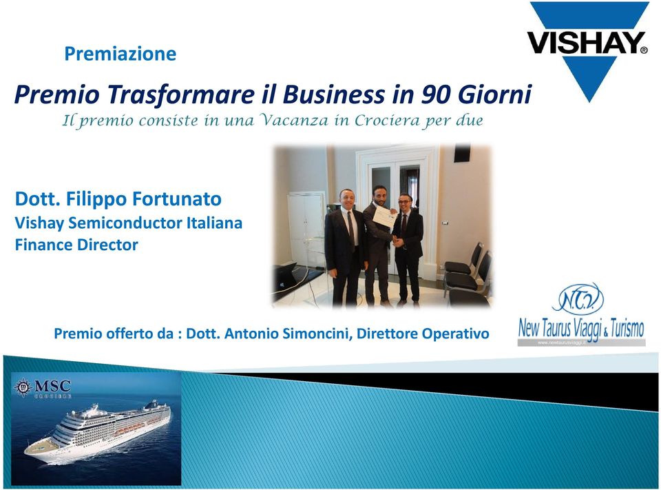 Filippo Fortunato Vishay Semiconductor Italiana Finance Director