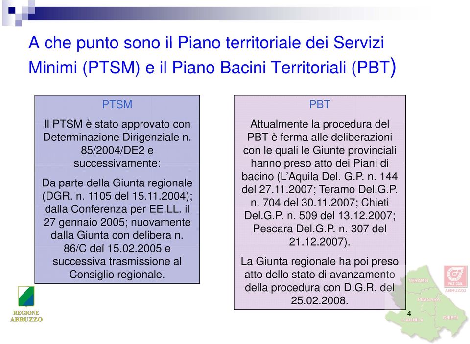 2005 2005 e successiva trasmissione al Consiglio regionale.