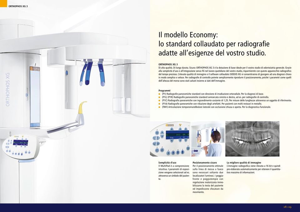 Grazie alla semplicità d uso e all integrazione senza fili nel lavoro quotidiano del vostro studio, risparmierete con questo apparecchio radiografico del tempo prezioso.