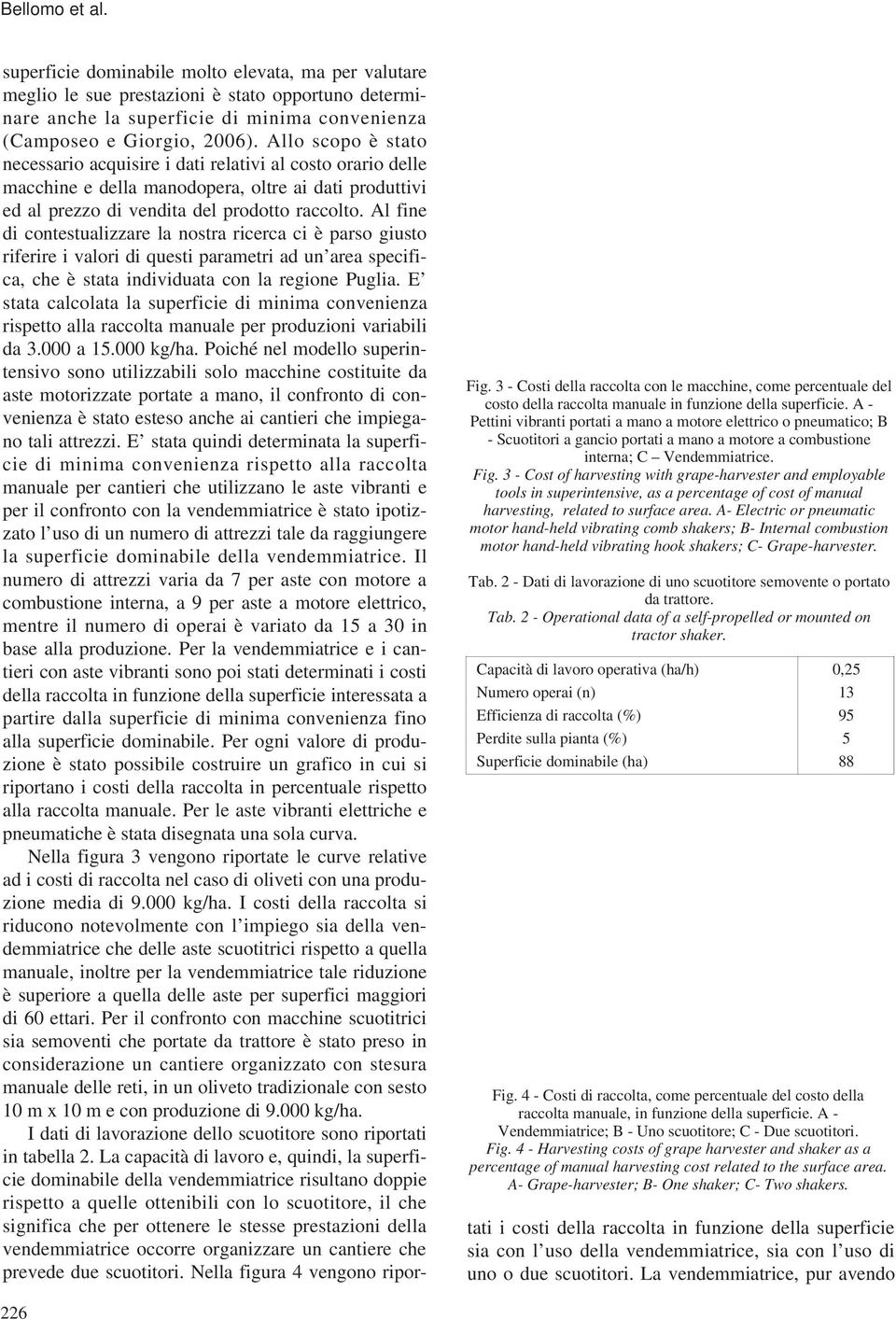 Al fine di contestualizzare la nostra ricerca ci è parso giusto riferire i valori di questi parametri ad un area specifica, che è stata individuata con la regione Puglia.