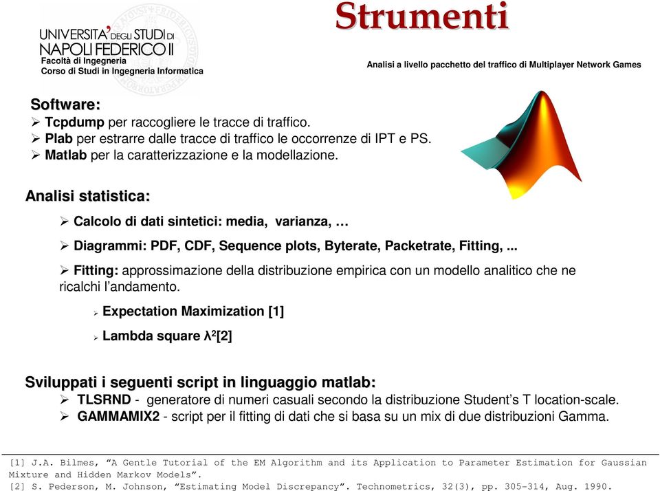 .. Fitting: approssimazione della distribuzione empirica con un modello analitico che ne ricalchi l andamento.