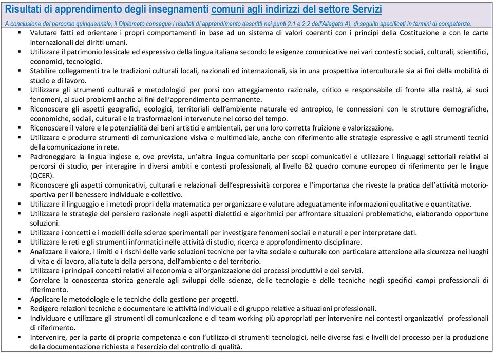 Valutare fatti ed orientare i propri comportamenti in base ad un sistema di valori coerenti con i principi della Costituzione e con le carte internazionali dei diritti umani.