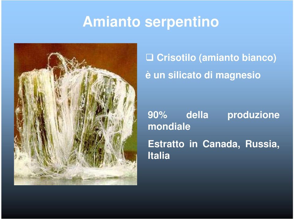 magnesio 90% della produzione