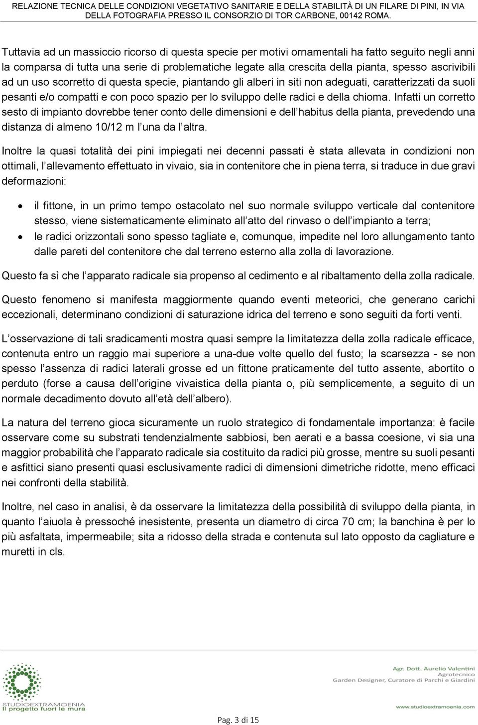 Infatti un corretto sesto di impianto dovrebbe tener conto delle dimensioni e dell habitus della pianta, prevedendo una distanza di almeno 10/12 m l una da l altra.