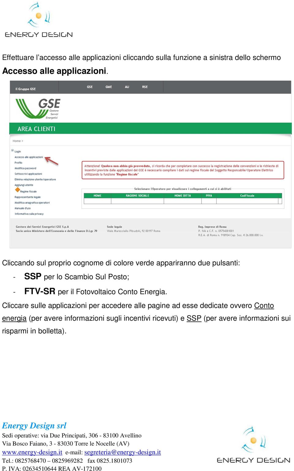 per il Fotovoltaico Conto Energia.