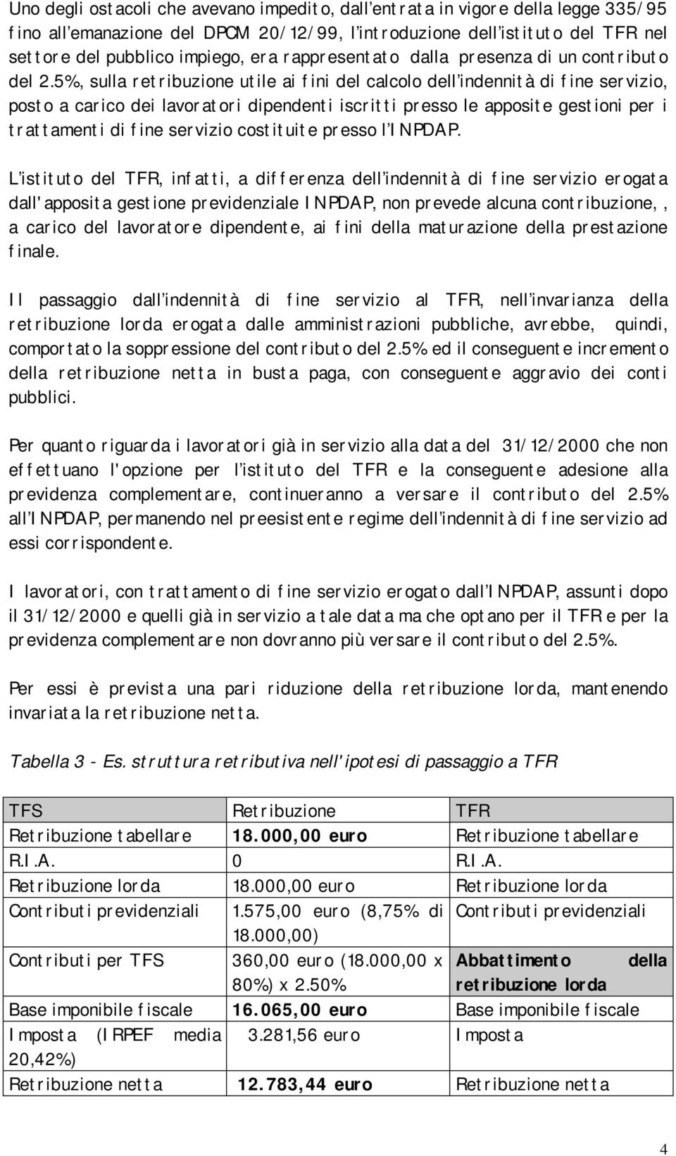 5%, sulla retribuzione utile ai fini del calcolo dell indennità di fine servizio, posto a carico dei lavoratori dipendenti iscritti presso le apposite gestioni per i trattamenti di fine servizio