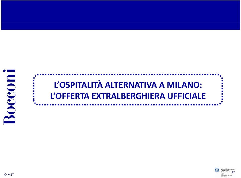 MILANO: L OFFERTA