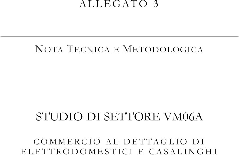 SETTORE VM06A COMMERCIO AL